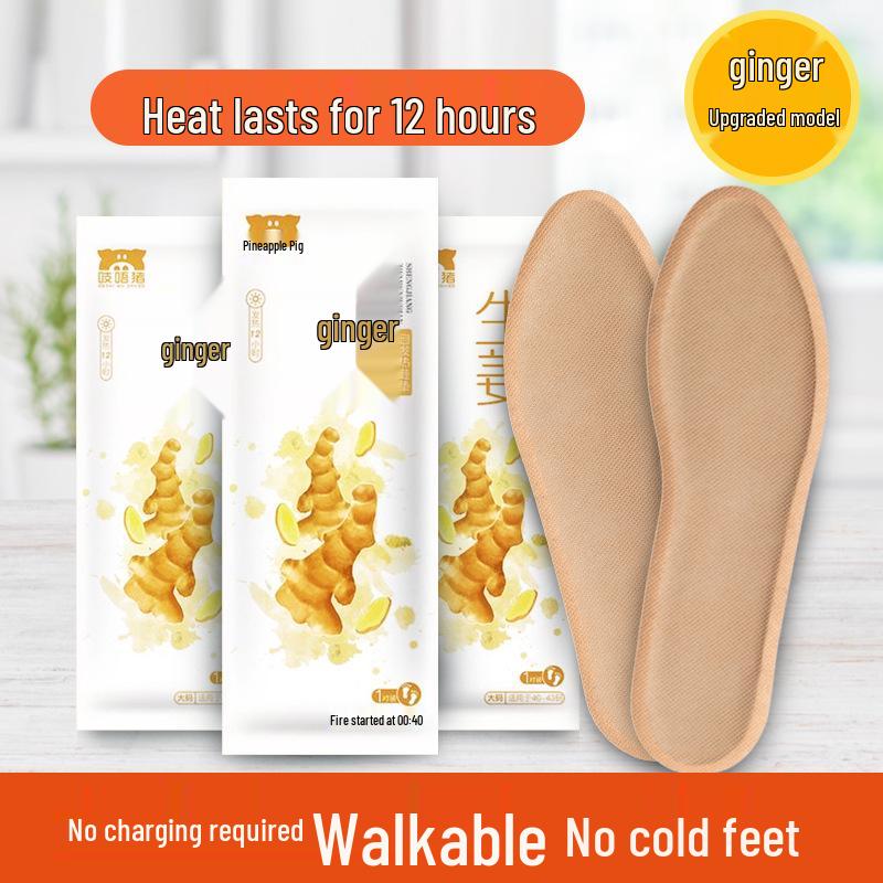 Ginger Self-Heating Disposable Foot Warmers for Winter