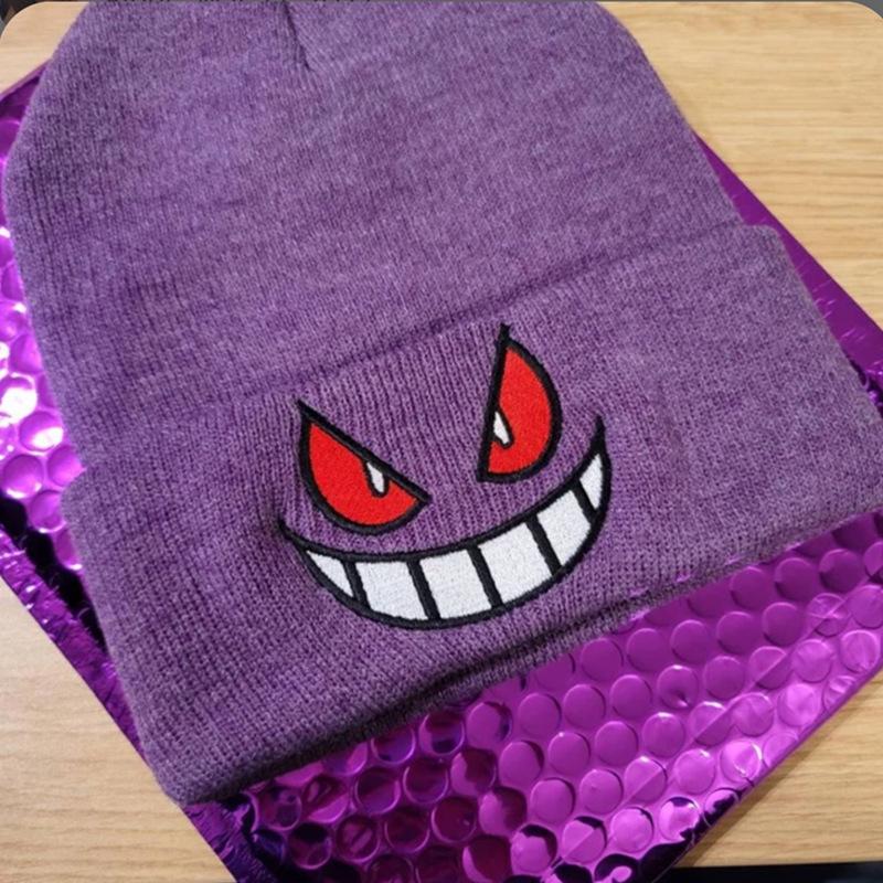 New Adult Knitted Hat Literary Retro Autumn and Winter Warm Wool Ball Pullover Hat and Scarf All In One