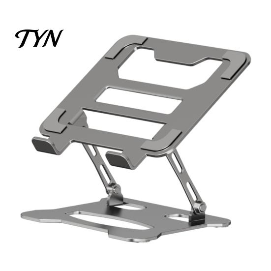 Heavy Duty Laptop Riser Foldable Stand for Desk, Portable Height Adjustable Computer Office Holder Holder, Ergonomic Ventilated Cooling