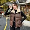 Autumn and winter new personalized fashion cotton clothes vest sleeveless lapel collar horse vest new coat