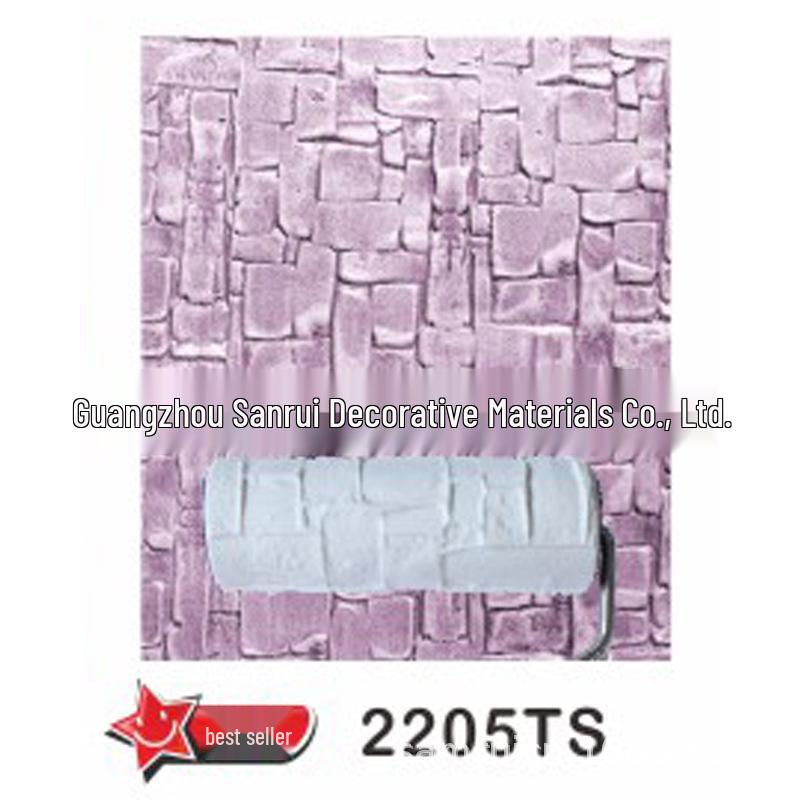 

8-inch Brick Pattern Rubber Roller for Embossing Diatom Mud Art Coating with Latex Paint