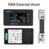 9050-6DH Multimeter Multifunction Digital DC Voltage Ammeter Power Meter Bidirectional Detection DC 7.5V-100V 20A 100A 200A 300A