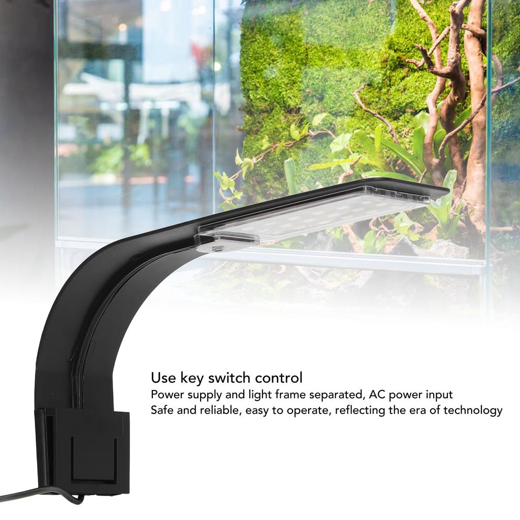 Aquarium Light Clip On Energy Conservation Button Control LED Fish Light 10W