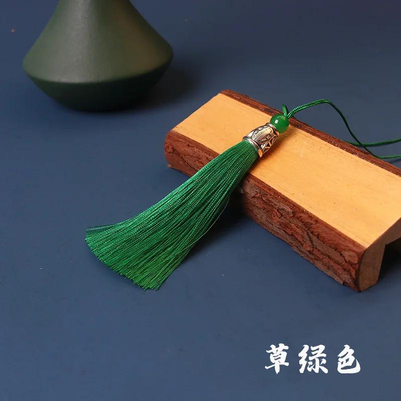 5pcs/Pack 10cm Multicolor Cotton Silk Tassel Cords Brush for Earrings Charm Pendant Tassel Fringe DIY Jewelry Making
