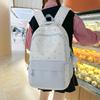 Star Print Women's Backpack Color Block Student Schoolbag Travel Backpack