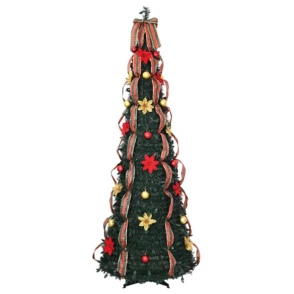 Artificial Christmas Tree with 150 LEDs Green 185 cm PVC