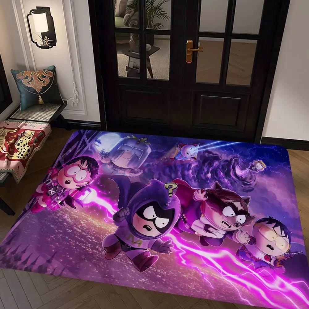 Cartoon-SouthparkS Floor Mat INS Style Soft Bedroom Floor House Laundry Room Mat Anti-skid Household Carpets