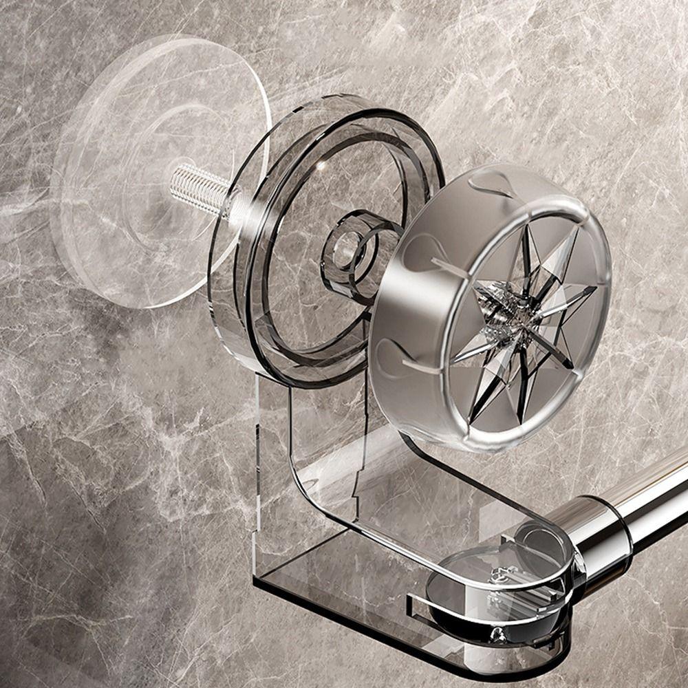 Adjustable Suction Cup Towel Rack Plastic Towel Storage Shelf Practical Shoe Rack Bathroom