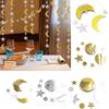 Eid Mubarak Muslim Islam Banner Moon Star Ramadan Trendy Bunting Decor Hanging