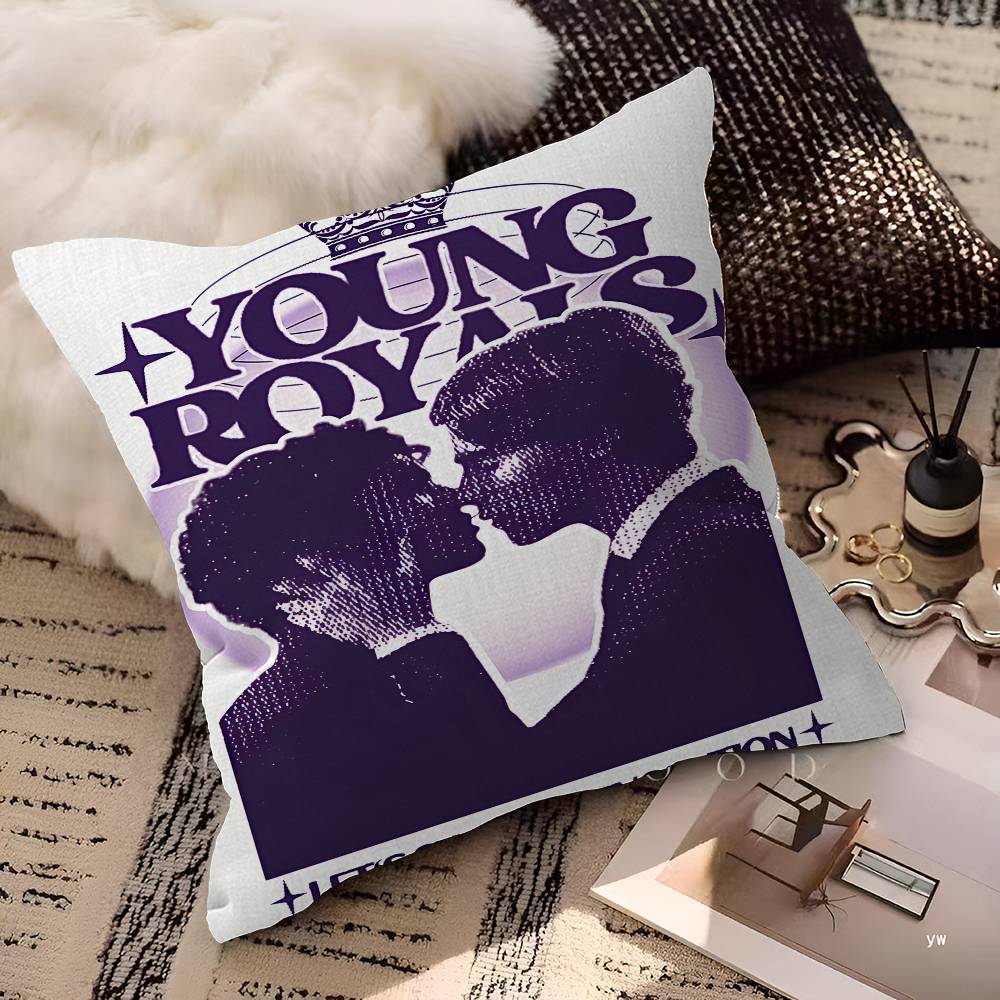 Film Young Royals Personalisierte Bildtext Heimdeko Kissen Haushaltsgeschenke 45x45cm