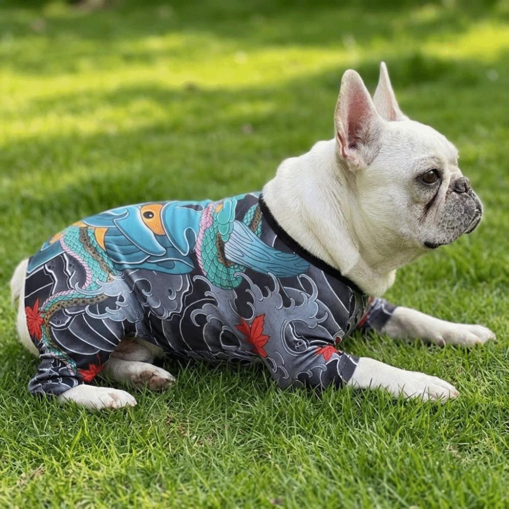 

Soft French Bulldog Tattoo Clothes Pug Dog Welsh Corgi Tattoo Vest Dog Tattoo Shirt Four Seasons S-Tattoo Cloth
