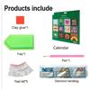 2026 Wall Calendar Rhinestone Painting Kit DIY Rhinestone Art Calendar with Gemstones Pen Tray 12-Month Flip Wall Hanging Calendar