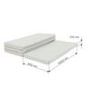gymnastic mat Gamma 200x100x10 czteroczęściowy -gray