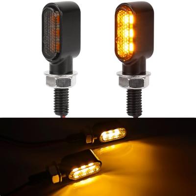 RACEAST Motorradblinker, Klein, M8, Universal, 12 V, Hohe Helligkeit, Hohe Sichtbarkeit, Ausgestattet