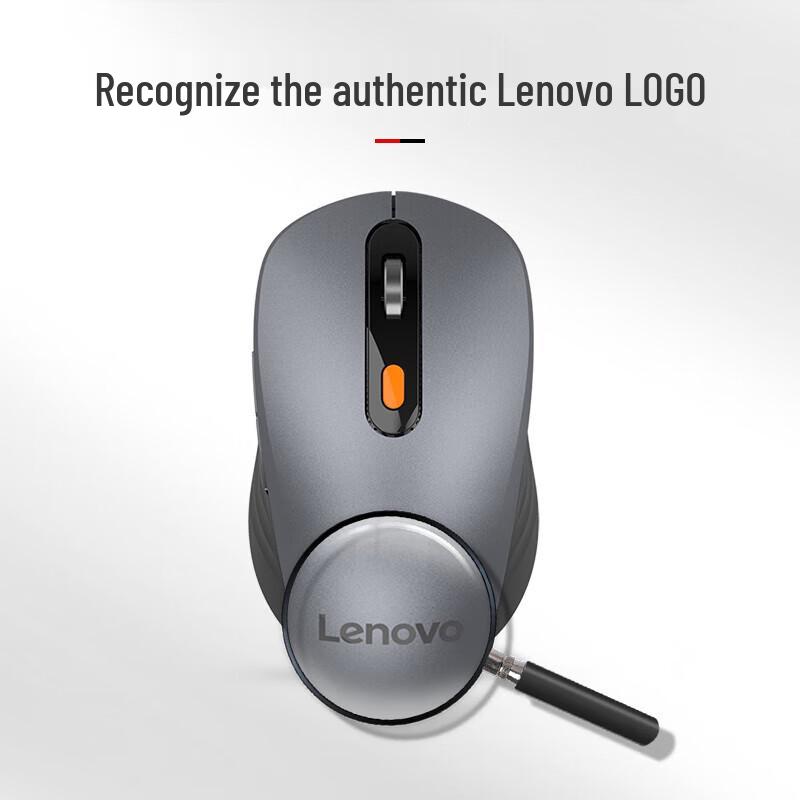 Lenovo Dual-Mode Wireless Bluetooth Rechargeable Ergonomic Mouse