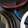 Carbon Car Handle Cover D Cut O Cut Steering Wheel Cover Protector 38cm Universal Non-slip Carbon Fiber Steering Wheel Case