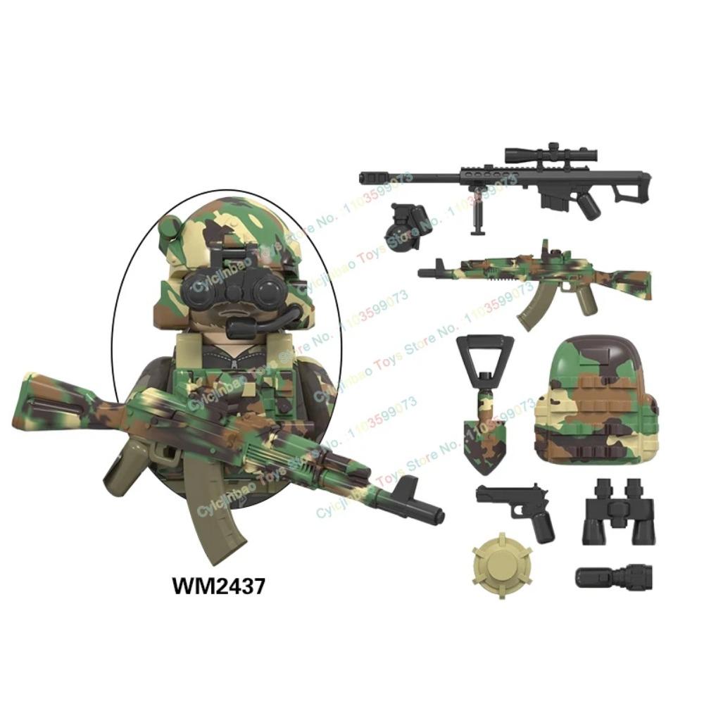 Figurine de acțiune cu mini cărămizi Forțele Speciale Navy Seals Soldați Moderni KSK SSO Blocuri de Construcție Jucării pentru Copii WM6147