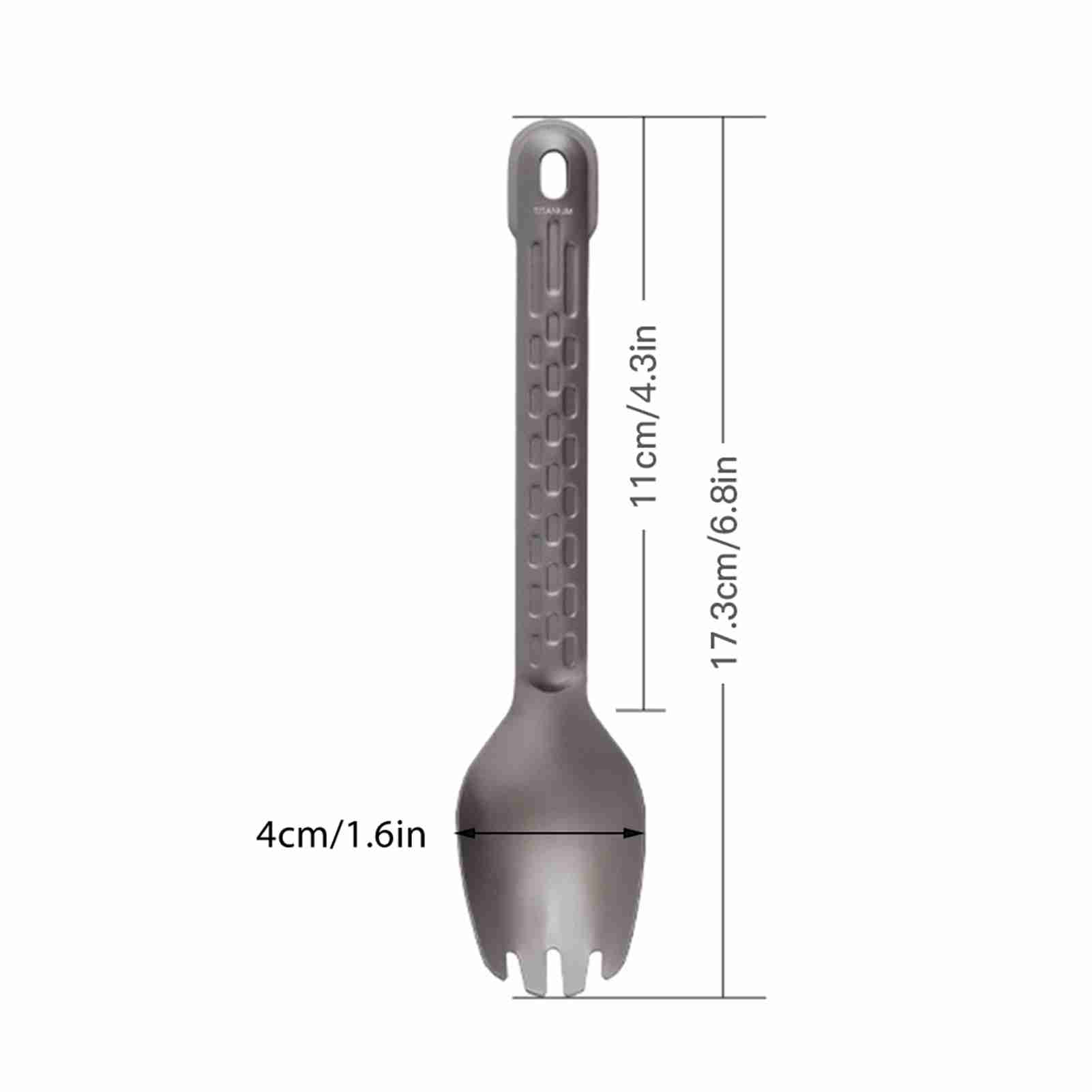 

Titanium Alloy Multi-Functional Fork and Spoon Set, Lightweight Cutlery for Outdoor Activities, Camping, Hiking, and Picnics