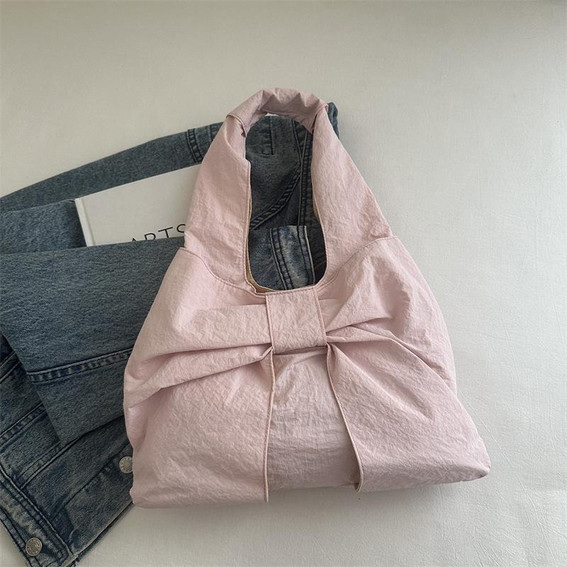 

Retro Bow Plaid Women s Shoulder Bags Simple Commuter Ladies Underarm Vest Bag Casual Portable Female Shopping Handbags Tote