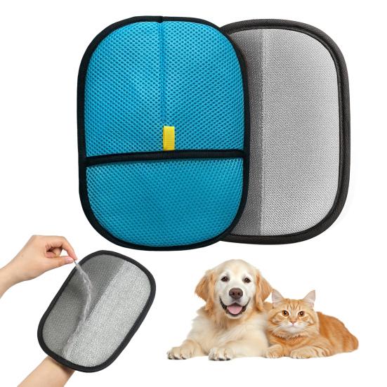 2 ks Rukavice pro odstraňování chlupů domácích mazlíčků Kočky Elektrostatické rukavice na odstraňování chlupů Psi Opakovaně použitelné rukavice pro péči o srst na pohovku Nábytek Koberec Oblečení Autosedačky