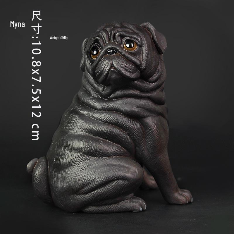 Wildlife Simulation Pug Figurine Toy for Kids