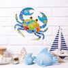 Metal Sea Animal Wall Decoration Colorful Turtle Fish Seahorse Crab