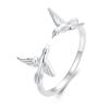 925 Silver Cat Pet Adjustable Rings For Women Animal Dog Open Ring Family Daughter Birthday Jewelry Girl Gift