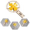 Handheld Fan 3D Wooden Puzzle Diy Physical Model Science Experiment Educational Toy Assembly Model Diy Decoration Gift