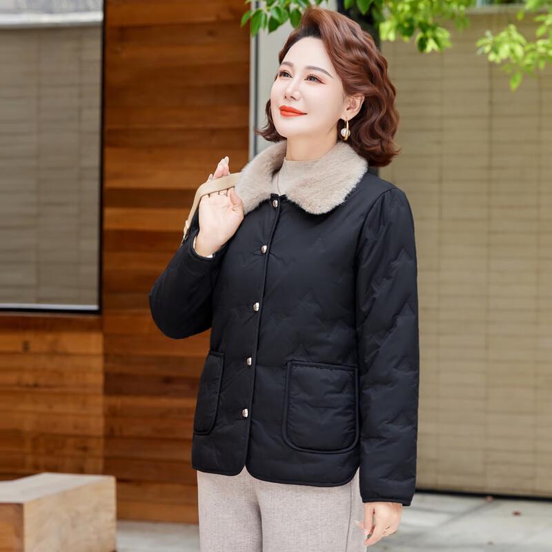 Women's Elegant Quilted Fleece-Lined Winter Jacket