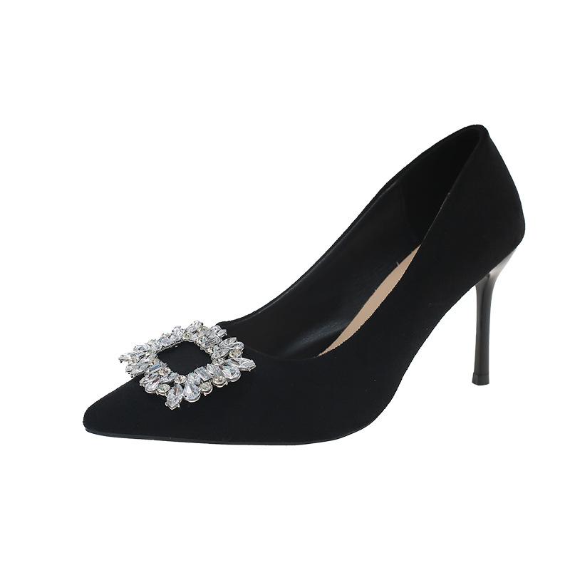 Large size pointed high heels thin heels 22 new elegant temperament beautiful commuting beautiful single shoes