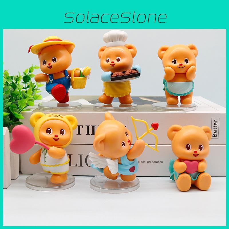Adorable Butter Bear 10cm Pvc Figurine For Office Desk Decor And Gift Ideas