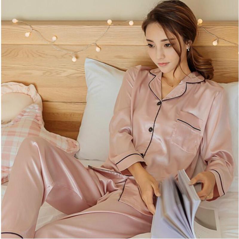WiWi Damen Pyjama-Set Aus Bambus-Viskose  Langrmlig, Weich &  Atmungsaktiv, Gre S-XXL, Ideal Fr