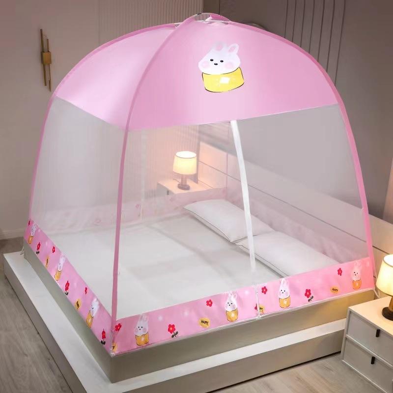 2022 Installation-free Yurt Mosquito Net Dust Top Household Encryption Thickened Student Dormitory Mosquito Net