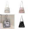 Clear Tote Bag Women Large Capacity Pu Fashion Casual Shoulder For Daily Use