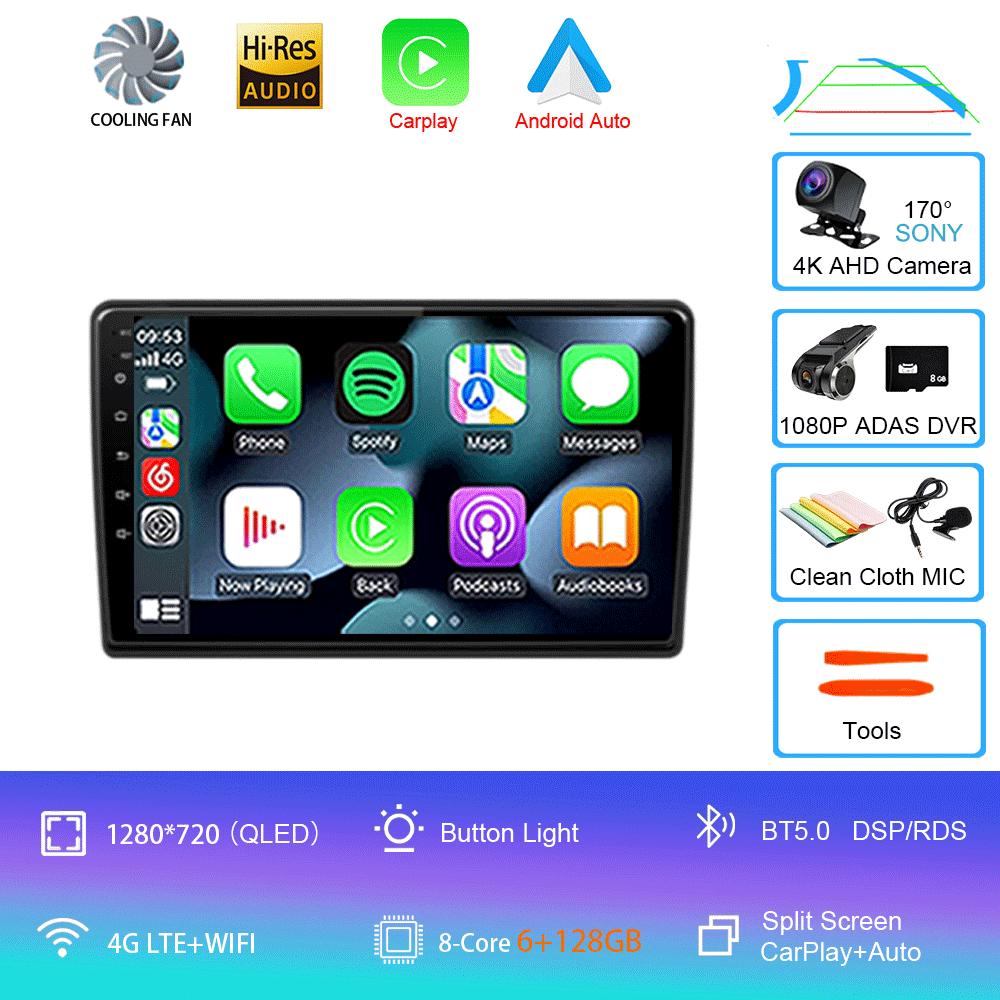 For Citroen C3 XR 2019 2020 2021 2022 Android 14 Carplay Car Radio Navigation Multimedia Player Stereo WiFi+4G Video BT DVD 2DIN