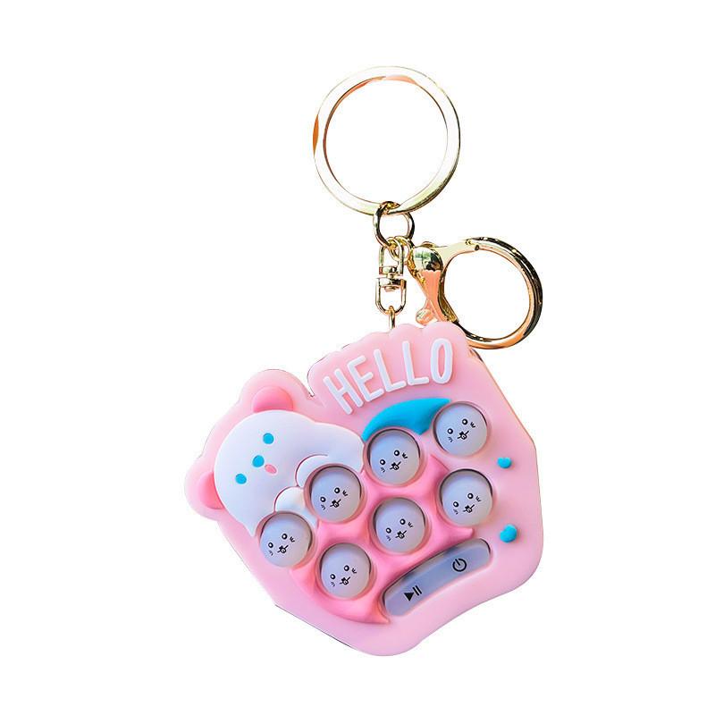 Mini Silicone Fun Whacamole Keychain For Car And Backpack Adorable Gift