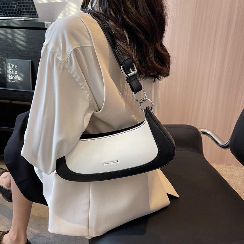 Genți de ultimă generație pentru femei 2024 stil nou, la modă și versatil, design de nișă, geantă mică cu un singur umăr, textură, geantă la modă pentru subsuoară