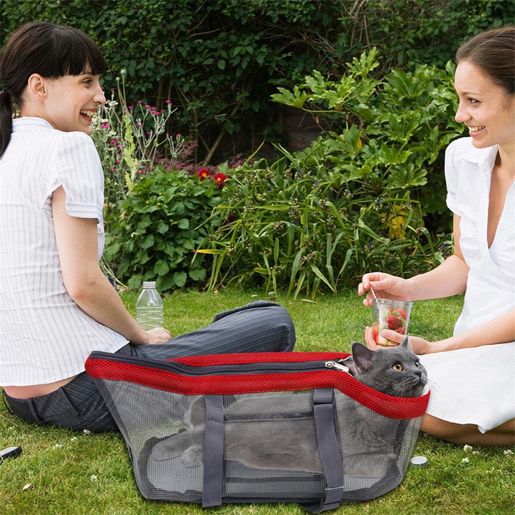 Portable Pet Carrier Tote Bag, Dog Bag, Have a Panoramic Breathable Handbag, Shoulder Travel Bag for Outdoor Small Dogs and Cats