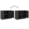 Sideboard Black 99 X 39 X 73 Cm Steel