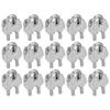 15pcs 1/16 Inch M2 Stainless Steel Wire Rope Cable Clip Clamp U Bolt Saddle Fastener