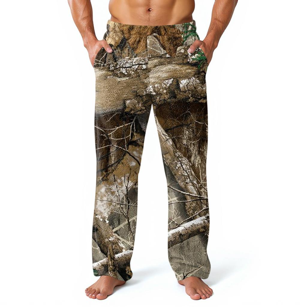 Herren Pyjamahose Bequeme Hose Mit Taschen Weiche Loungewear Nachtwäsche Lässige Pyjamahose