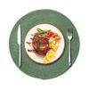 Round Placemats for Dining Table, Woven Heat Insulation Pad, Biodegradable Coasters for Dishes Cups, Farmhouse Kitchen Decor