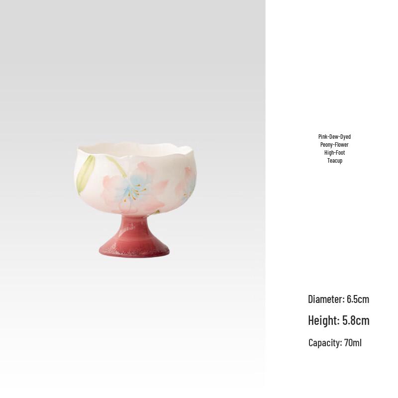 Yuzhuxun Arita Ware Hand-Painted Peony Teacup