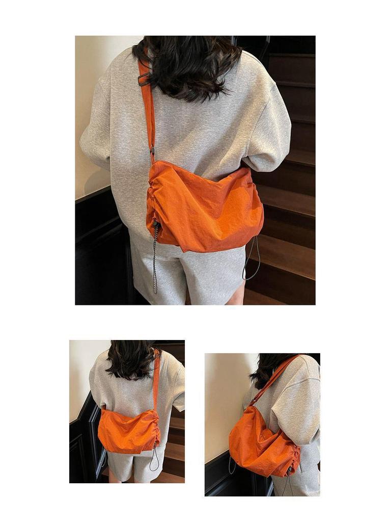 Voděodolná nylonová crossbody taška na knedlíky v japonském stylu - Unisex velkokapacitní taška pro cyklistiku a volný čas