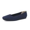 Fashion Women Flat Shoes Square Toe Shallow Mouth Mary Jane Knitted Single Shoe Flat Bottom Soft Sole Casual Shoes Flats Shoes Women