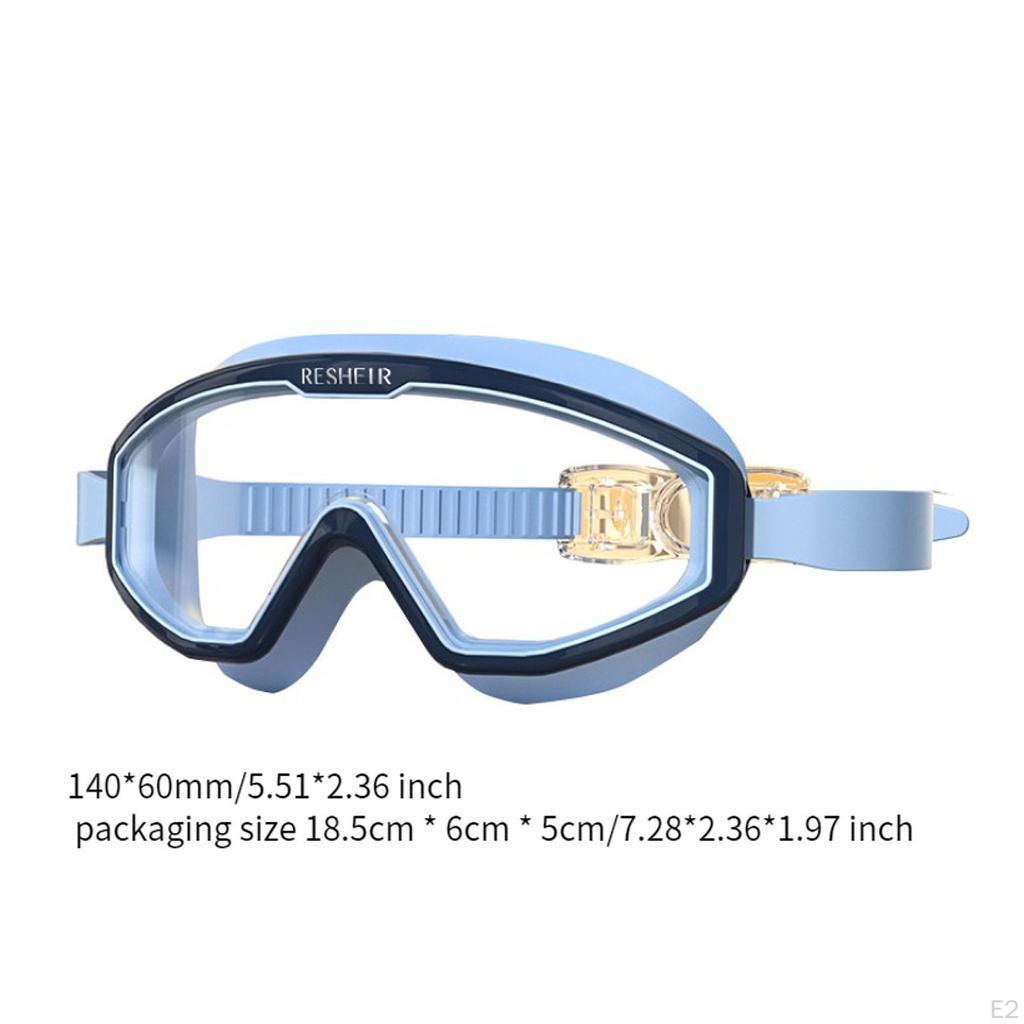 Kids Swim Goggles Swimming Glasses Wide Vision Adjustable Lightweight Eyewear