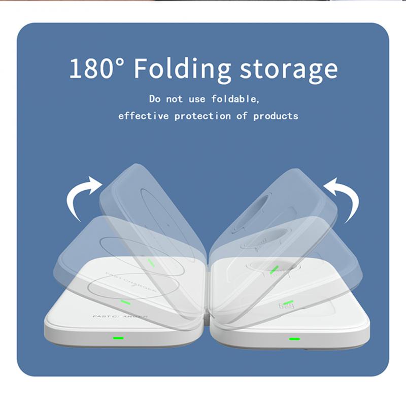 3 in 1 30W kabelloser Ladepad-Ständer für iPhone 15 14 13 12 8 XS Apple Watch iWatch 8 7 6 5 Airprods Schnelllade-Dockstation