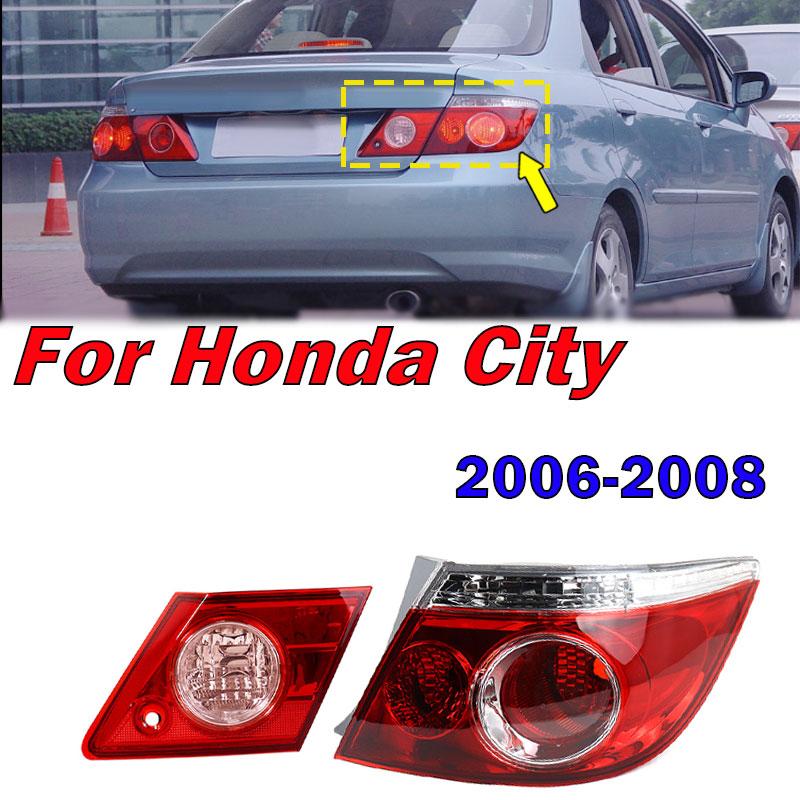Car Accessories For Honda City 2006 2007 2008 Tail Light Rear Turn Signal Inside Outside Taillight Lamp Housing Without Bulb New