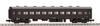 KATO N Gauge Ohafu 33 Brown Postwar Railway Model Passenger Car 5128-3