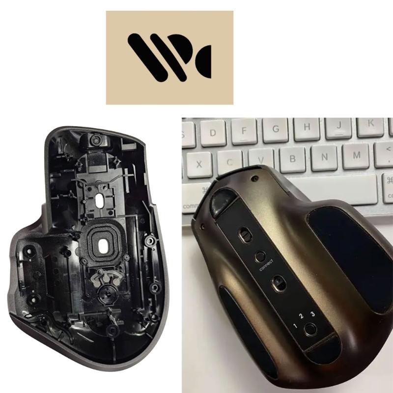 Wireless Mouse Bottom Housing And Feet Pad for MX 3 3S Easy Snap On Enhanceds Glides Performances